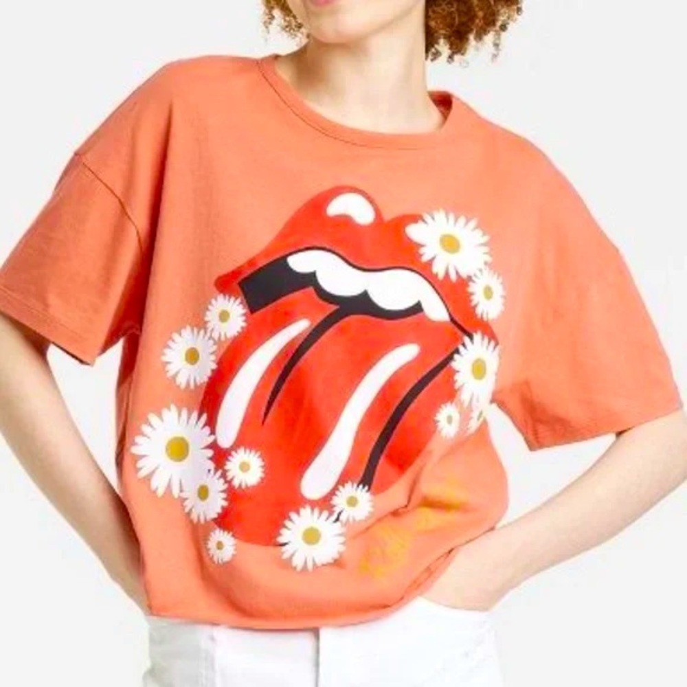 Rolling Stone Cropped Tee - Size Small